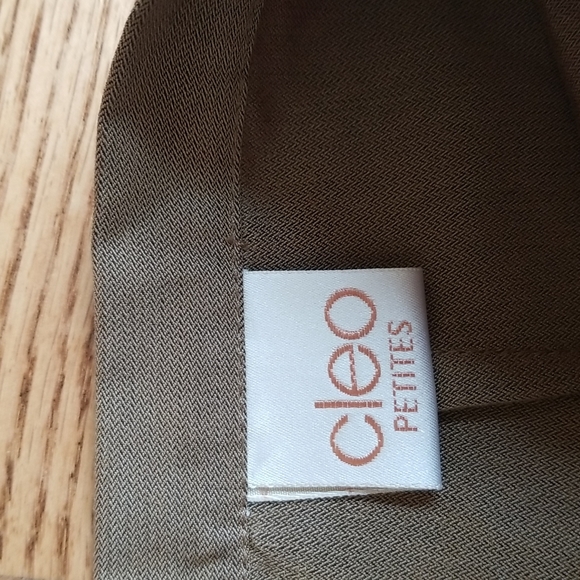 (6) Cleo Petites Tan High Waisted Maxi Business Casual Office Pencil Skirt - Picture 3 of 7